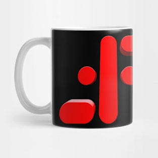 V - Visitors Logo 3D Mug